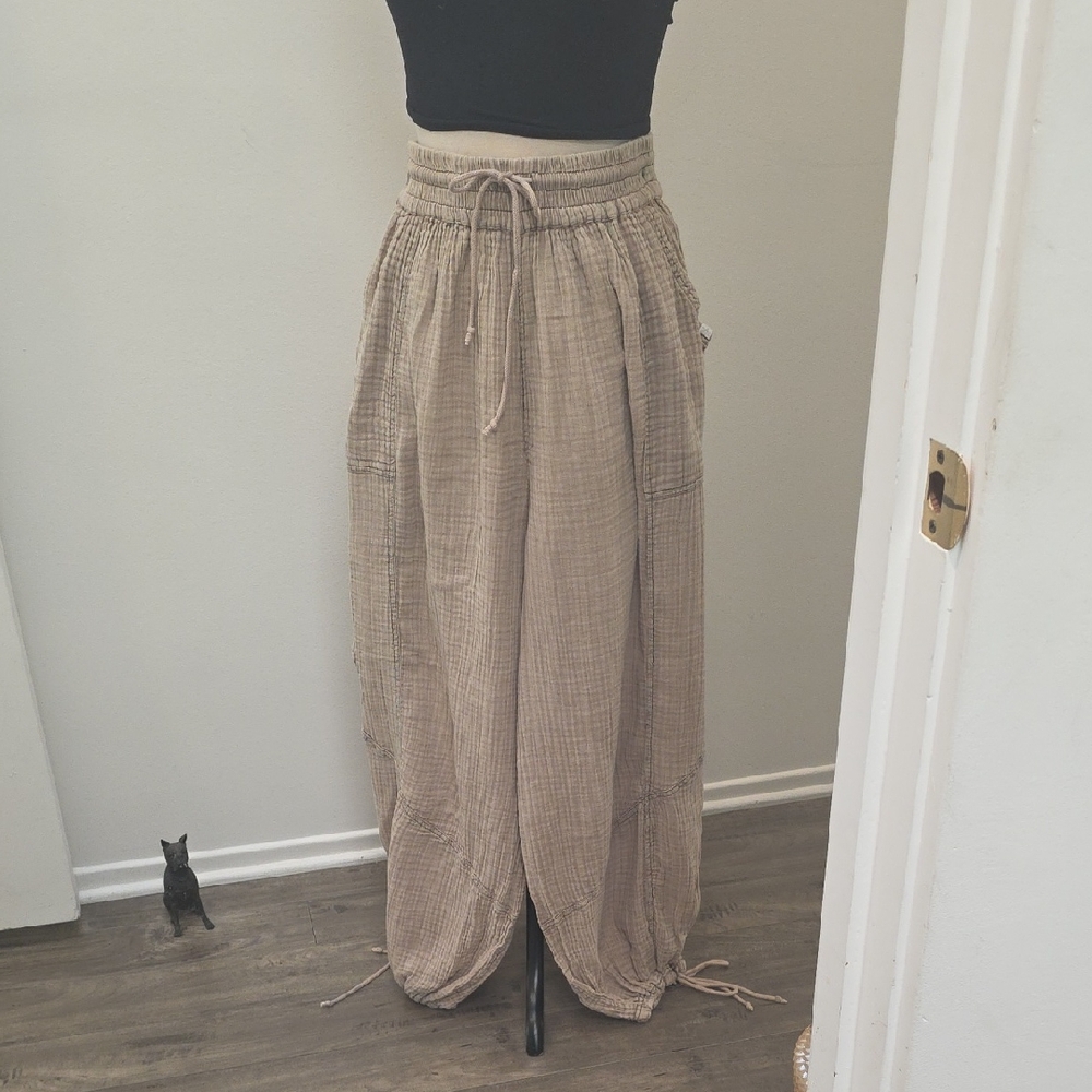 Urban Outfitters Beige Drawstring Joggers